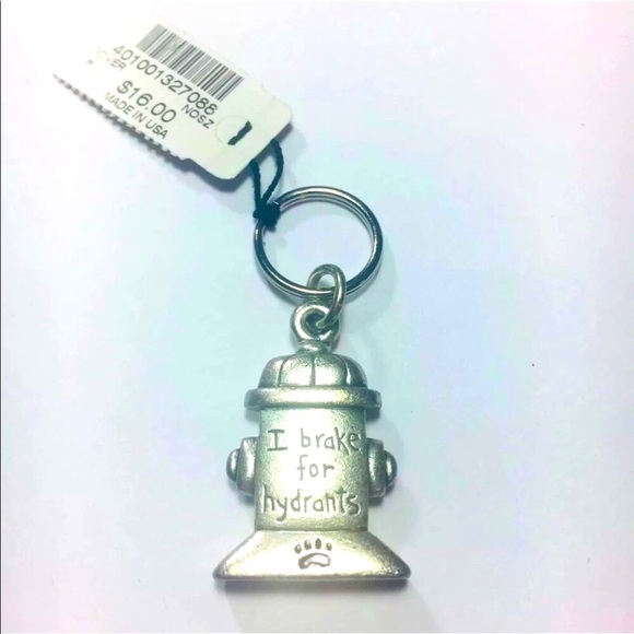 NWT. Chico’s. Hydrant Charm Key Ring Dog Rover Charm. - Picture 3 of 6